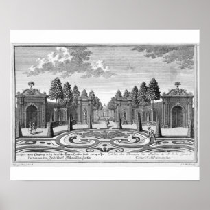 The gardens of Count Althan, Vienna, from 'Vorstel Poster