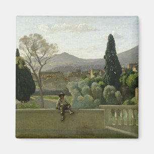 The Gardens of the Villa d'Este, Tivoli, 1843 Magnet