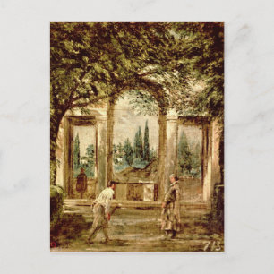 The Gardens of the Villa Medici in Rome Postcard