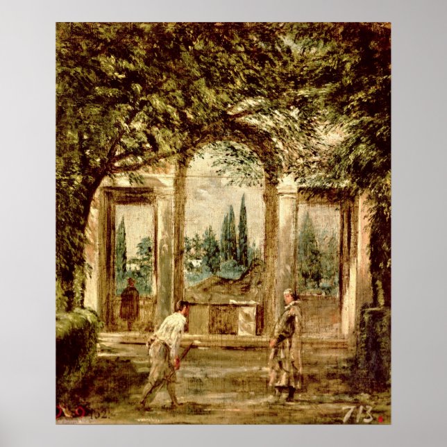 The Gardens of the Villa Medici in Rome Poster (Front)