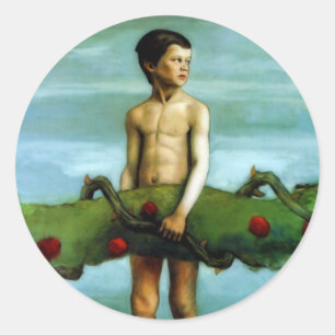 The Garland of Life Classic Round Sticker