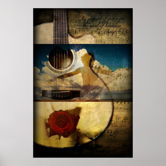 The Garment of Praise (Guitar Poster) Poster (Front)