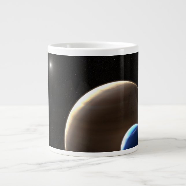 The Gas Giant Planet Kepler-1625b Large Coffee Mug (Front)