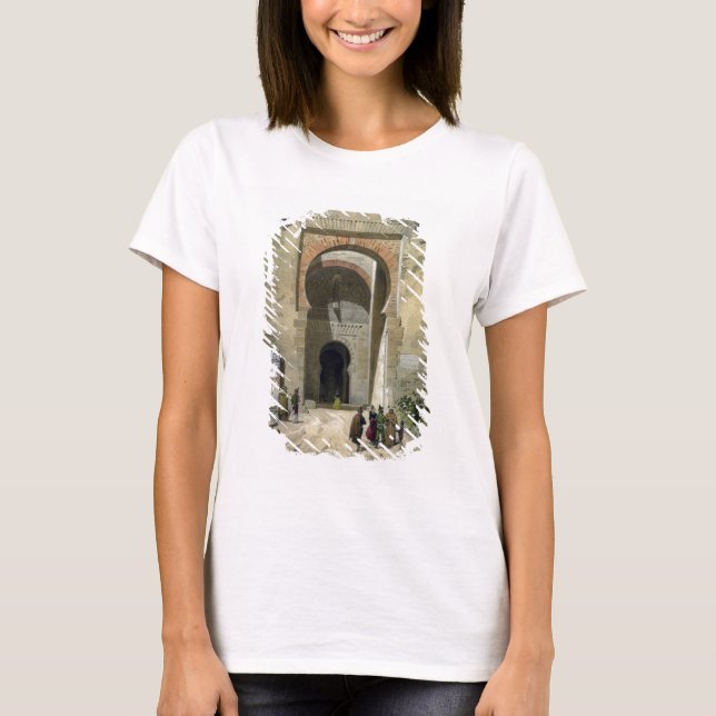 The Gate of Justice, entrance to the Alhambra, Gra T-Shirt (Front)