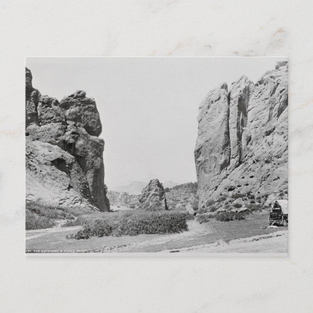The Gateway and Pike's Peak Postcard (Front)