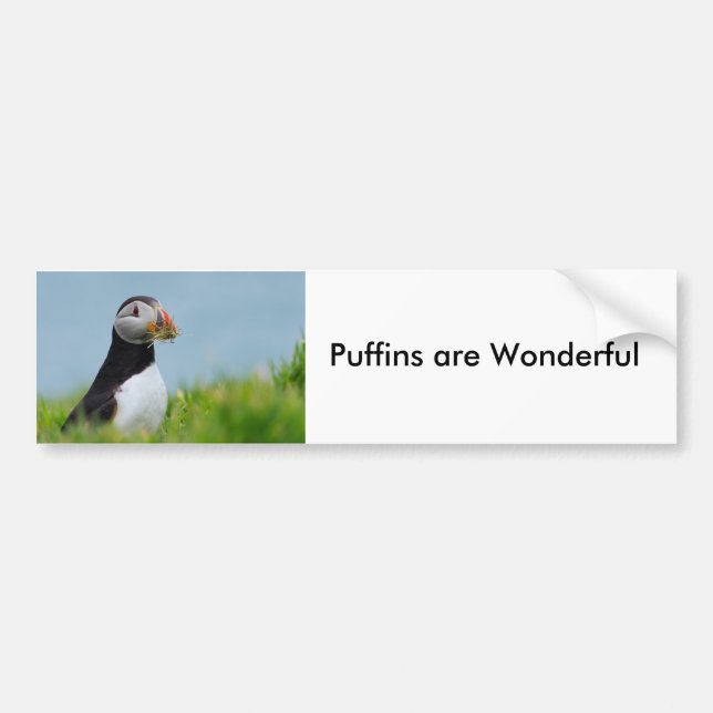 The Gatherer Puffin Bumper Sticker (Front)