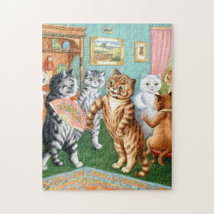 The Gathering By Louis Wain Jigsaw Puzzle