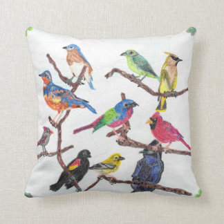 The Gathering Colourful Songbirds Pillow