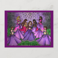 The Gathering of Belly Dancers in Purple