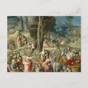 The Gathering of Manna - Francesco Bacchiacca Postcard
