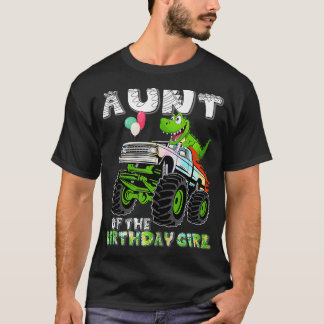 The Gator Monster Truck Aunt Of The Birthday Girl  T-Shirt