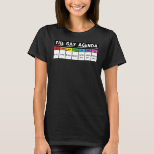 The Gay Agenda Lgbt Pride T-Shirt