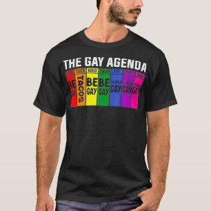 The Gay agenda LGBT Pride  T-Shirt