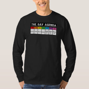 The Gay Agenda Lgbt Pride T-Shirt
