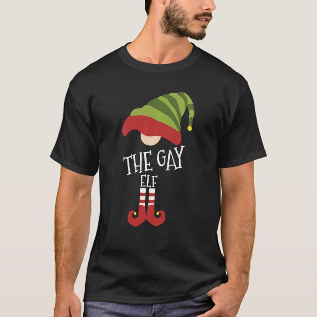 The Gay Elf Christmas Eve T-Shirt (Front)