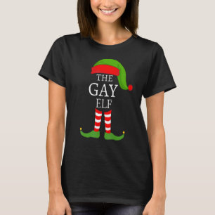 The Gay Elf Matching Family Group Christmas Party T-Shirt