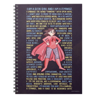 The Geek Girl’s Litany for Feminism Notebook