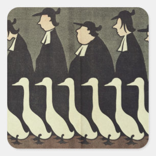 The Geese, anti-clerical Square Sticker