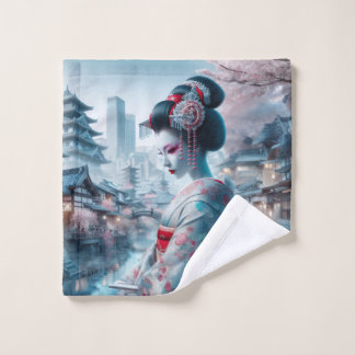 The geisha of modern times wash cloth