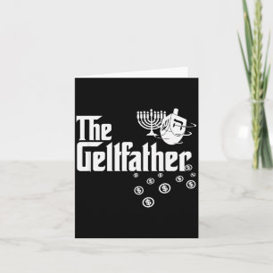 The Geltfather Hanukkah Gelt Dreidel Jewish Dad Me Card