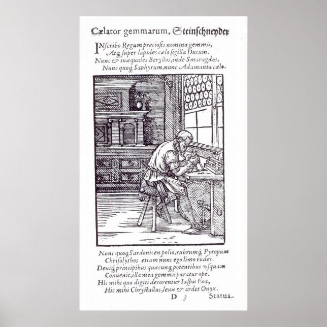 The Gem Engraver, published by Hartman Schopper Poster (Front)