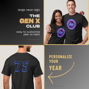 THE GEN X CLUB With Year T-Shirt