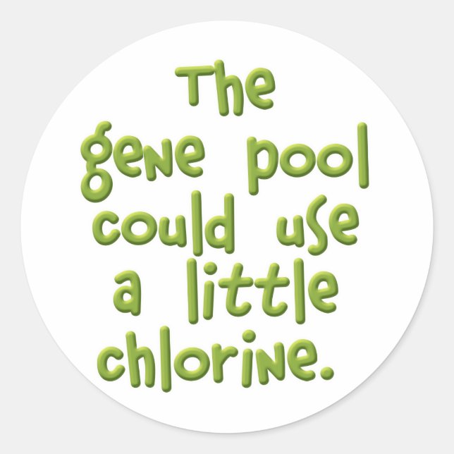 The Gene Pool Classic Round Sticker (Front)