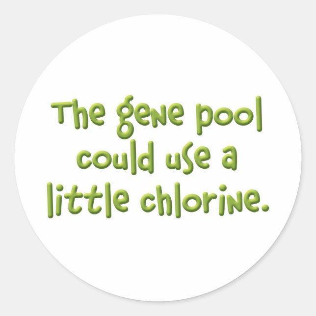 The Gene Pool Classic Round Sticker (Front)