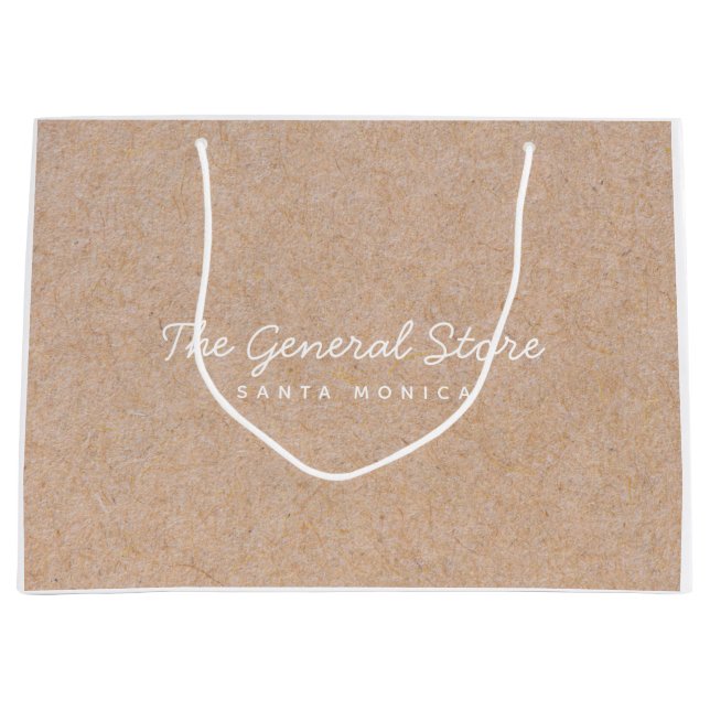 The General Store Kraft Retail Shopping Bag (Front)