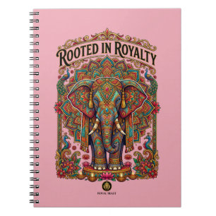 The Gentle Giant: Artistic Elephant Design Notebook
