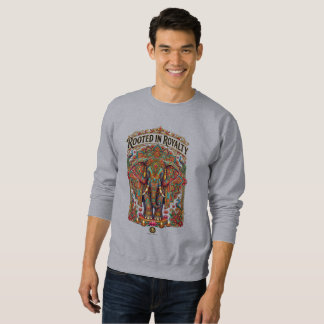 The Gentle Giant: Artistic Elephant Design Sweatshirt