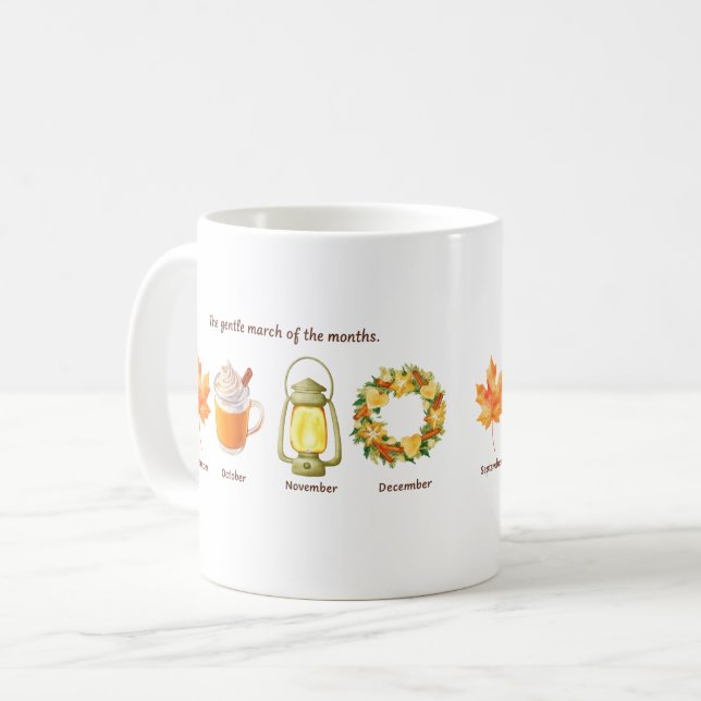 The Gentle March of the Months – Autumn Symbolism  Coffee Mug (Front Left)