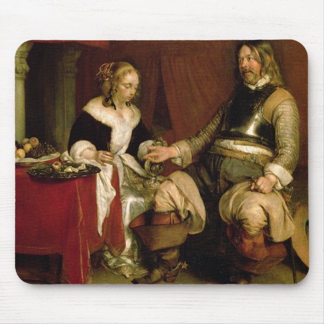The Gentleman Soldier (oil on canvas) Mouse Pad (Front)