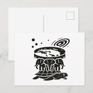 The Geocentric Universe in Symbolic Form Postcard