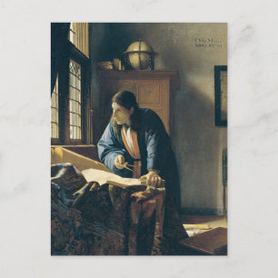 The Geographer by Johannes Vermeer Postcard