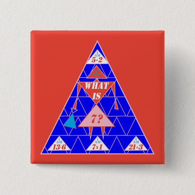 The Geometrics-Button-Triangle-Age 7 15 Cm Square Badge (Front)