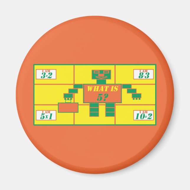 The Geometrics-Magnet-Rectangle-Age 5 Magnet (Front)