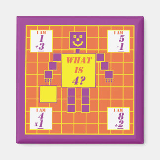 The Geometrics-Magnet-Square-Age 4 Magnet