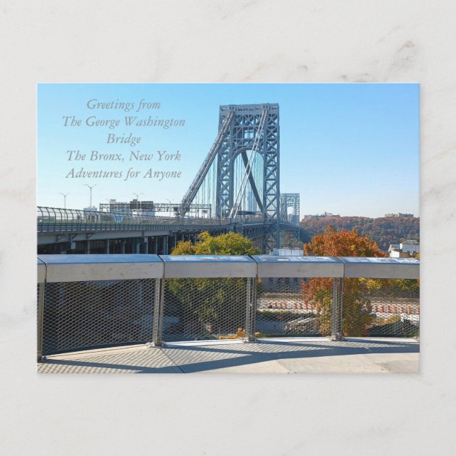 The George Washington Bridge Postcard AFA (Front)