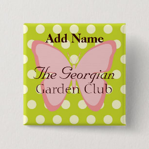 The Georgian Garden Club 15 Cm Square Badge
