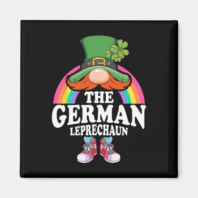 The German Leprechaun St Patricks Day Costume  Magnet (Front)
