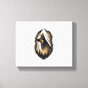The German Shepherd 003 Canvas Print