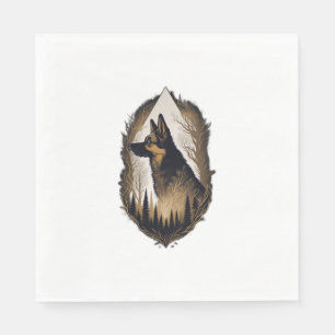 The German Shepherd 003 Napkin