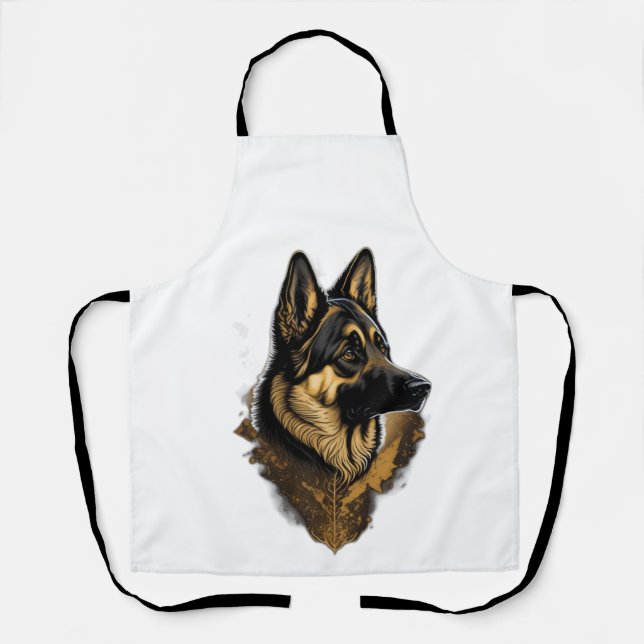 The German Shepherd 004  Apron (Front)