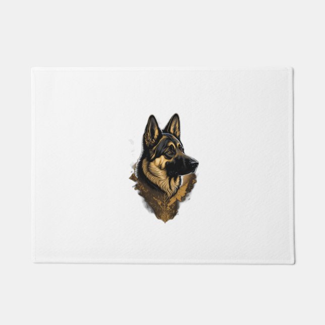 The German Shepherd 004  Doormat (Front)