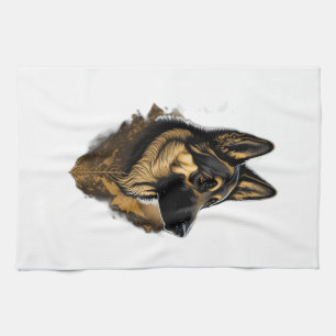 The German Shepherd 004 Tea Towel