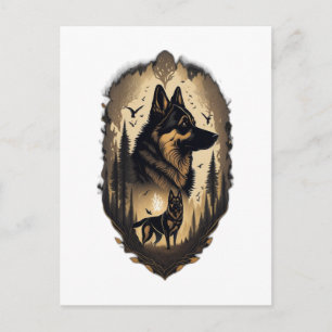 The German Shepherd 005 Postcard