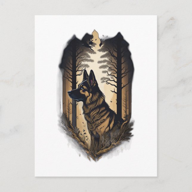 The German Shepherd 006  Postcard (Front)