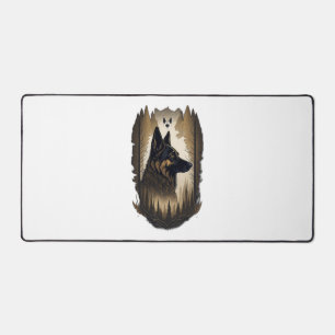 The German Shepherd 008  Desk Mat