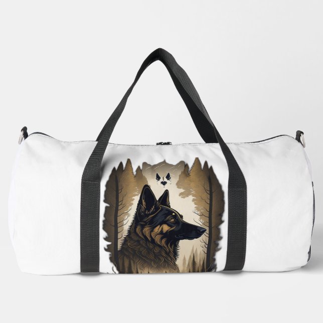 The German Shepherd 008  Duffle Bag (Front)